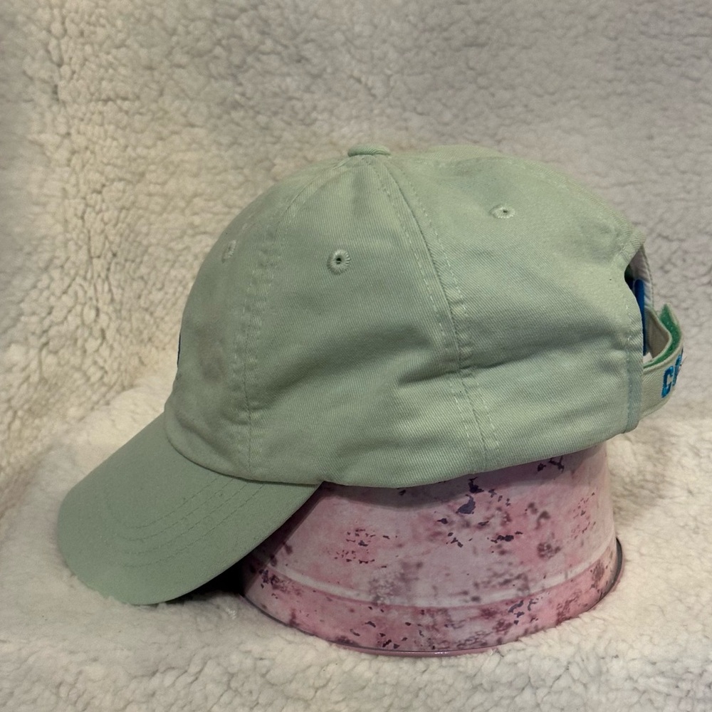 Costa Del Mar Velcro Closure Baseball Cap Embroidered Blue C Letter Logo Green - Picture 5 of 10